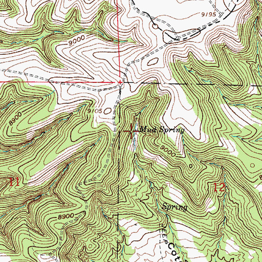 Topographic Map of Mud Spring, CO