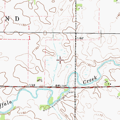 Topographic Map of Michaelsen Marsh, IA