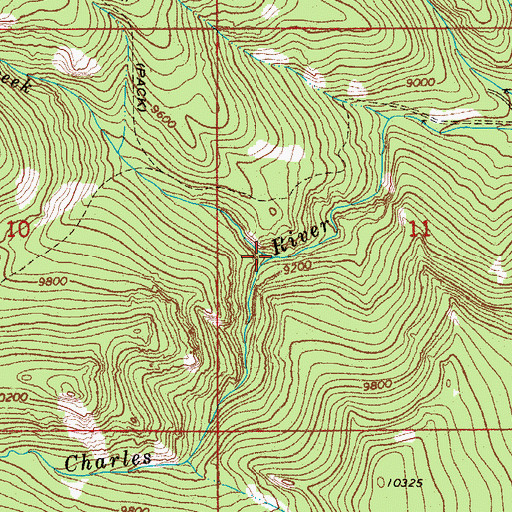 Topographic Map of Amethyst Creek, CO