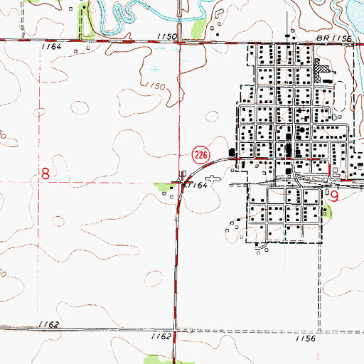 Topographic Map of Titonka Care Center, IA