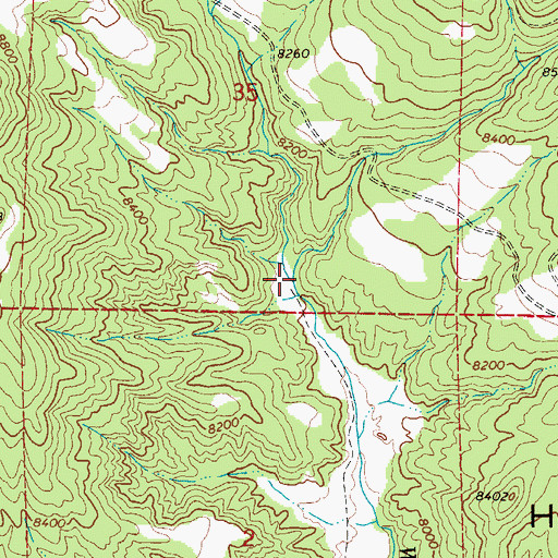 Topographic Map of Bear Creek, CO