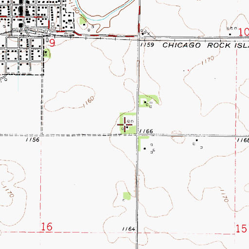 Topographic Map of Silo Home, IA