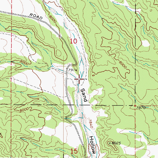 Topographic Map of Wylie Gulch, CO