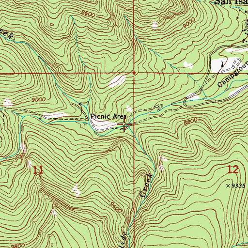 Topographic Map of Snowslide Creek, CO