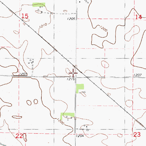 Topographic Map of Plover Wildlife Area, IA