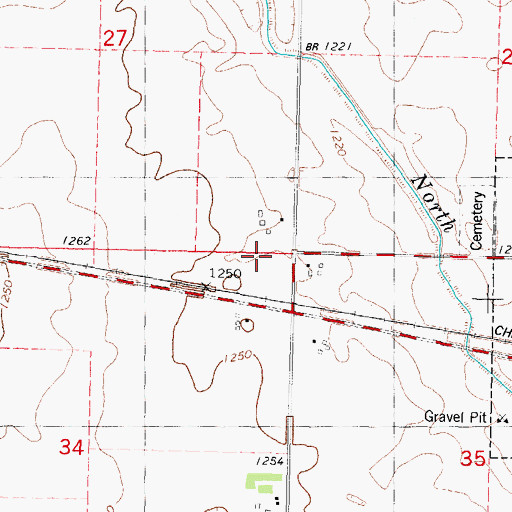 Topographic Map of Havelock Wildlife Area, IA