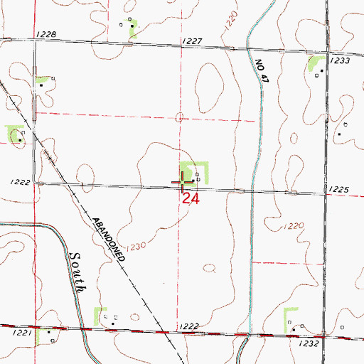 Topographic Map of Wiegert Prairie Farmstead, IA