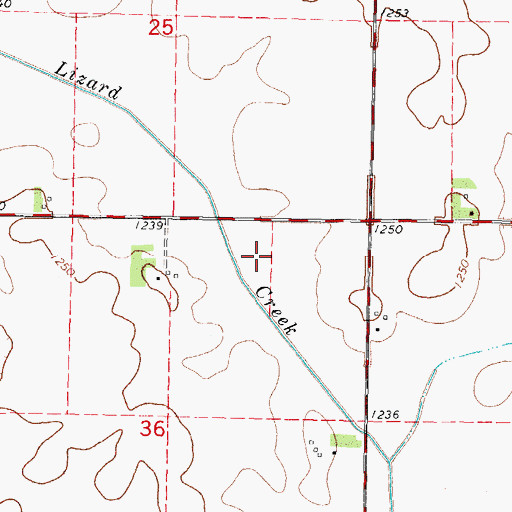 Topographic Map of Learned Post Office (historical), IA