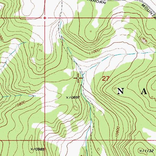 Topographic Map of Cisneros Trail, CO