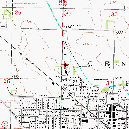 Topographic Map of Senior Living Center, IA