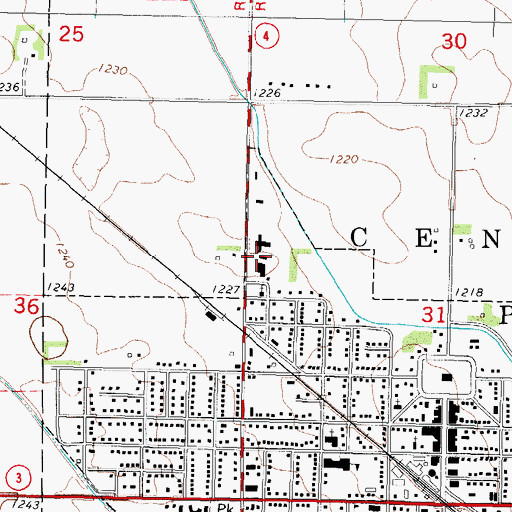 Topographic Map of Kass Chiropractic Clinic, IA