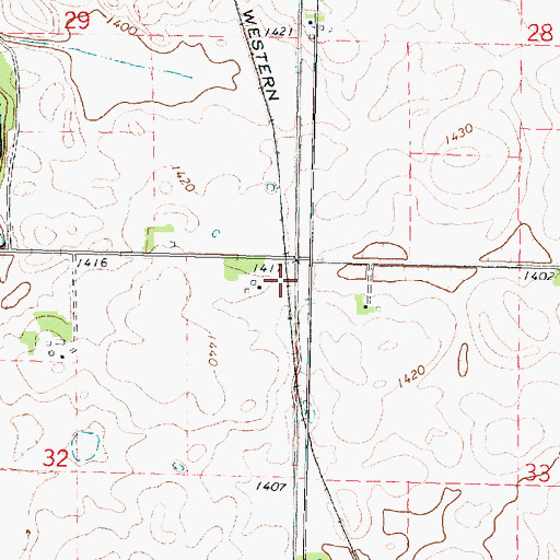 Topographic Map of Little-Bit-of-Prairie Wildlife Area, IA