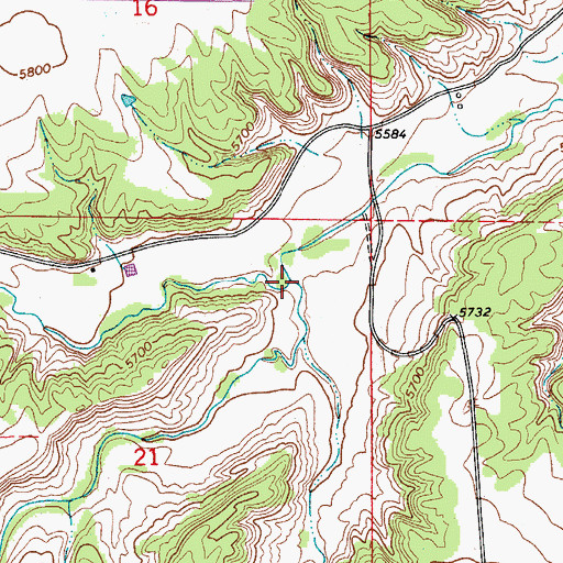 Topographic Map of Graneros Creek, CO