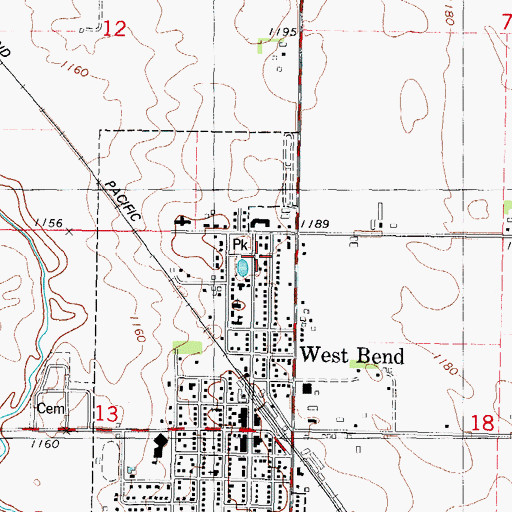 Topographic Map of Grotto of the Redemption, IA