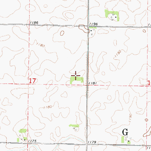 Topographic Map of Steen Post Office (historical), IA