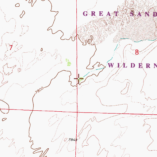 Topographic Map of Medano Creek, CO