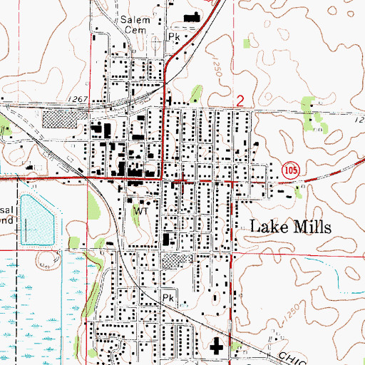 Topographic Map of Family Dental Center, IA