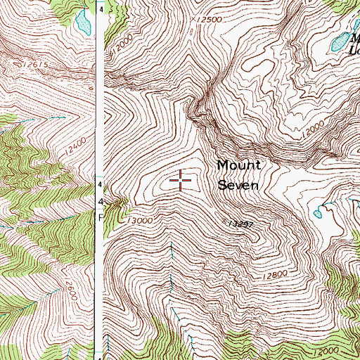 Topographic Map of Mount Herard, CO