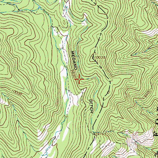 Topographic Map of Medano Ditch, CO