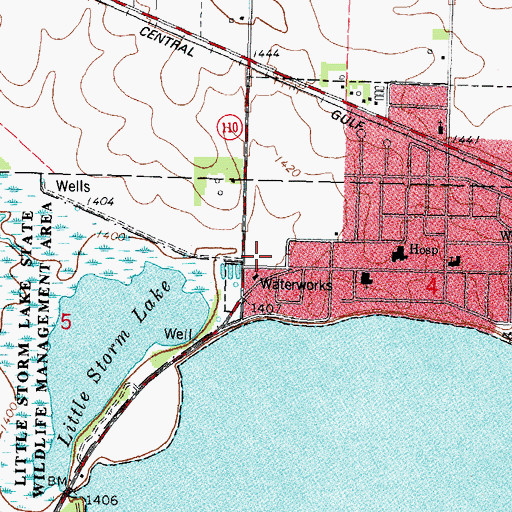 Topographic Map of Family Health Center - Storm Lake, IA