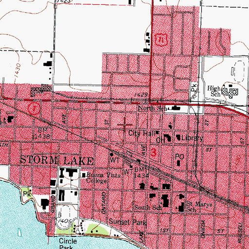 Topographic Map of Family Dental Center, IA