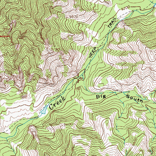 Topographic Map of Big South Canyon, CO
