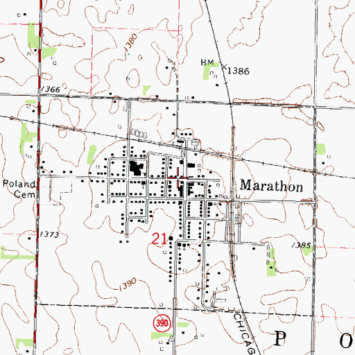 Topographic Map of Lasky Wellness Clinic, IA