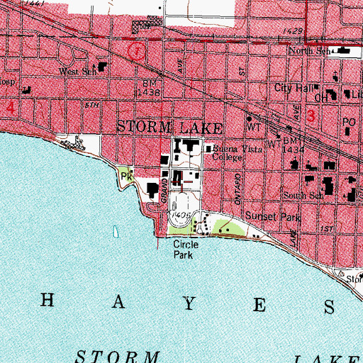 Topographic Map of Victory Arch, IA