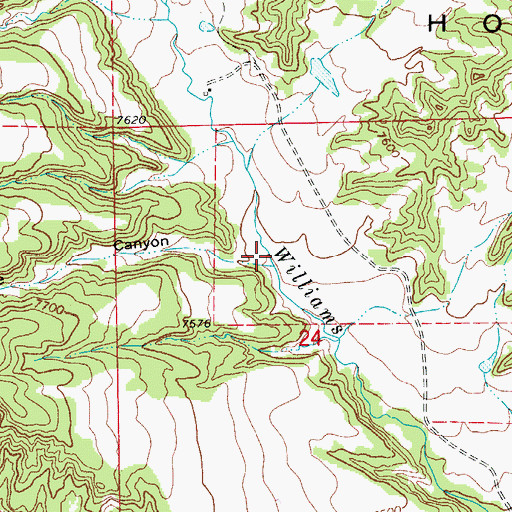 Topographic Map of Vance Canyon, CO
