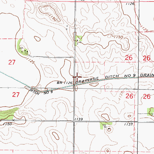 Topographic Map of Owlake Post Office (historical), IA