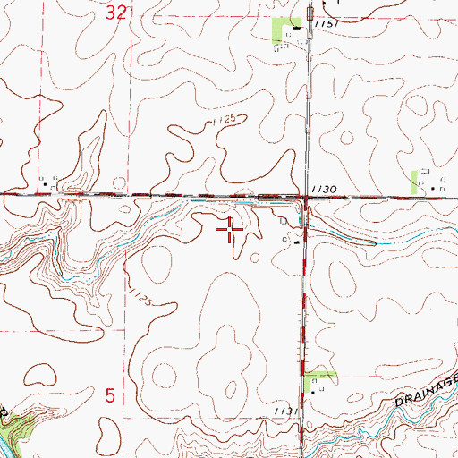 Topographic Map of Byron Post Office (historical), IA