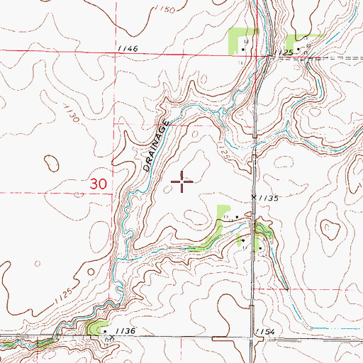 Topographic Map of Spring Valley Golf Course, IA