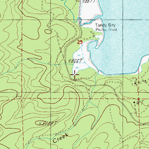 Topographic Map of Windy Group Camp, OR