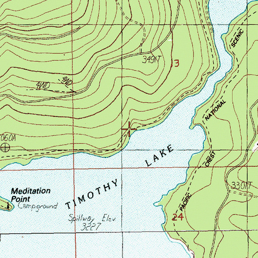 Topographic Map of North Arm Recreation Site, OR