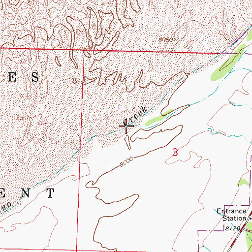 Topographic Map of Mosca Creek, CO