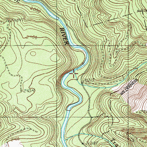 Topographic Map of Red Diamond Recreation Site, OR