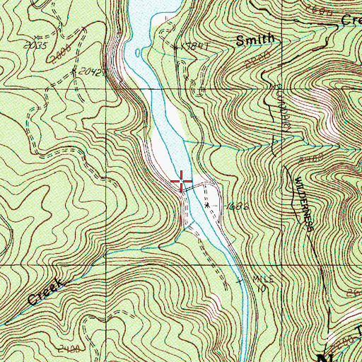 Topographic Map of Sunnyside Recreation Site, OR