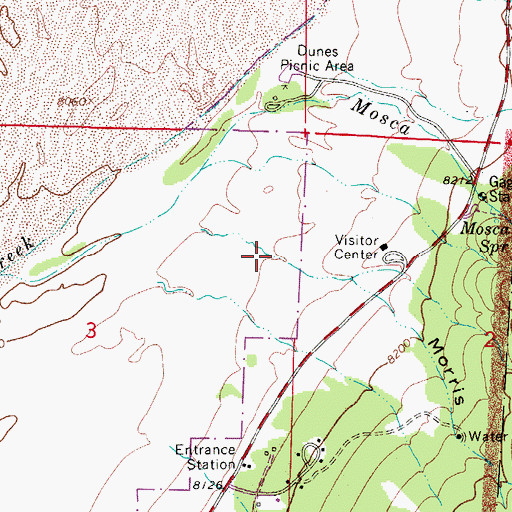 Topographic Map of Morris Gulch, CO