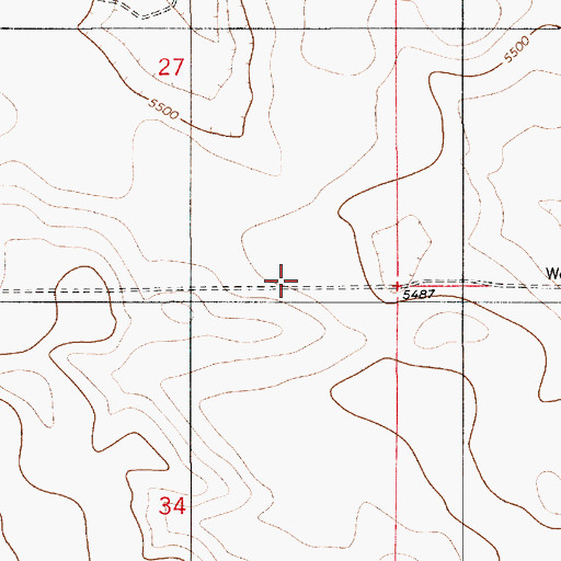 Topographic Map of West Pature Windmill, NM