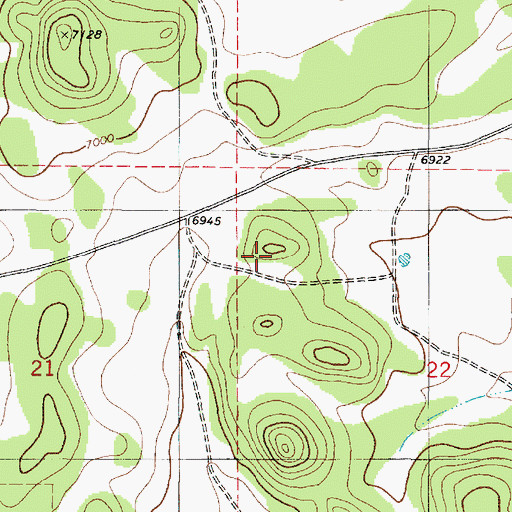 Topographic Map of Pine Hill Trick Tank, NM