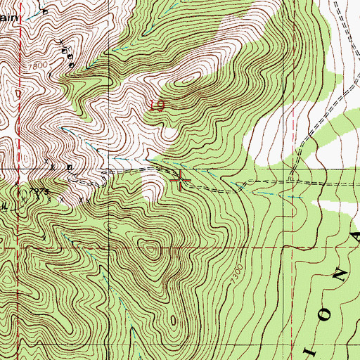 Topographic Map of Bates Trick Tank, NM