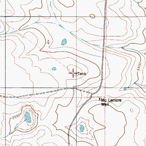 Topographic Map of McLemore Well, NM