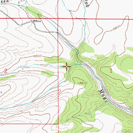 Topographic Map of Potato Creek, CO