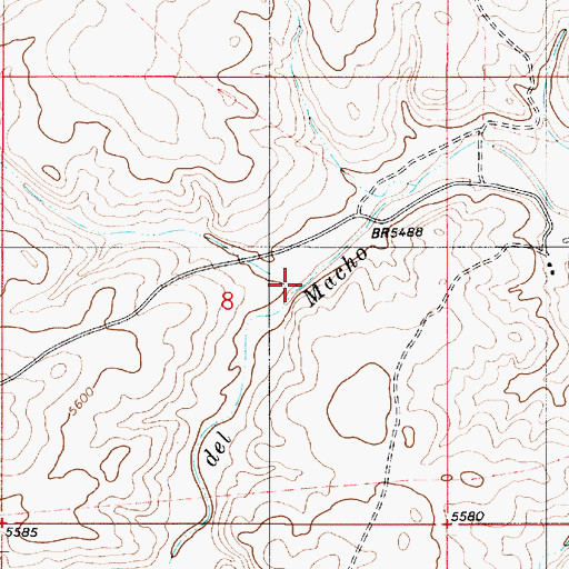 Topographic Map of Pedernal Arroyo, NM