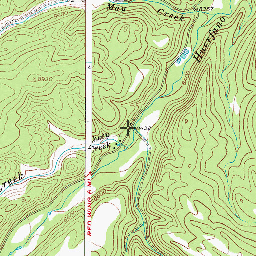 Topographic Map of Stanley Creek, CO