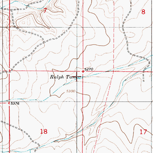 Topographic Map of Ralph Tank, NM