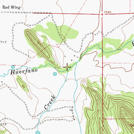 Topographic Map of Martin Creek, CO