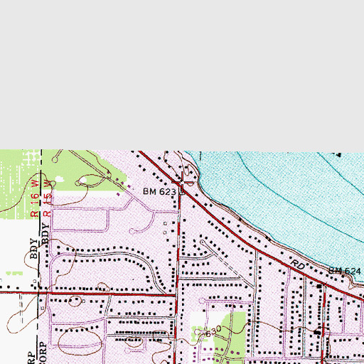 Topographic Map of Eagle Cliff Post Office (historical), OH