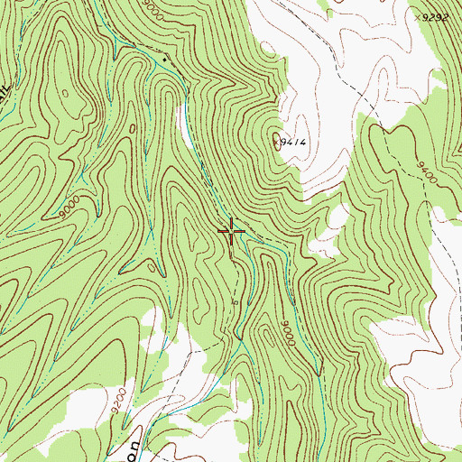 Topographic Map of Deep Canyon, CO