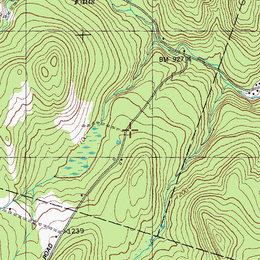 Topographic Map of Copperfield (historical), VT